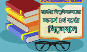 জাতীয় বিশ্ববিদ্যালয়ের অনার্স ৪র্থ বর্ষের সকল বিষয়ের সিলেবাস ডাউনলোড করে নিন